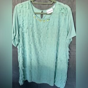 Alfred Dunner blouse. XL 100% polyester